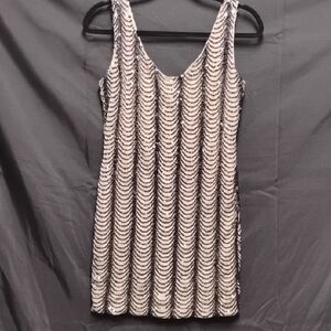 Symphony Black and Silver Sequin Shift Dress